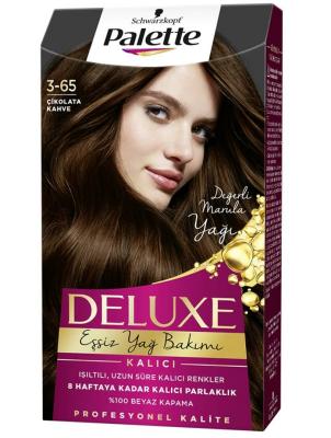Palette Deluxe 3-65 Chocolate Brown Hair Dye - Chocolate Brown Hair Color for Rich, Warm Shades