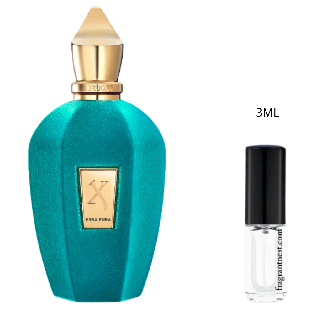 Xerjoff Erba Pura Eau De Parfum Travel Spray | Sample Fragrant Nest 3mL Glass Spray (45 Sprays)