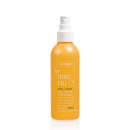 Ziaja Orange Vibes Facial Toner Spray - Natural, Vegan Hydrating Spray for Dry, Dehydrated Skin
