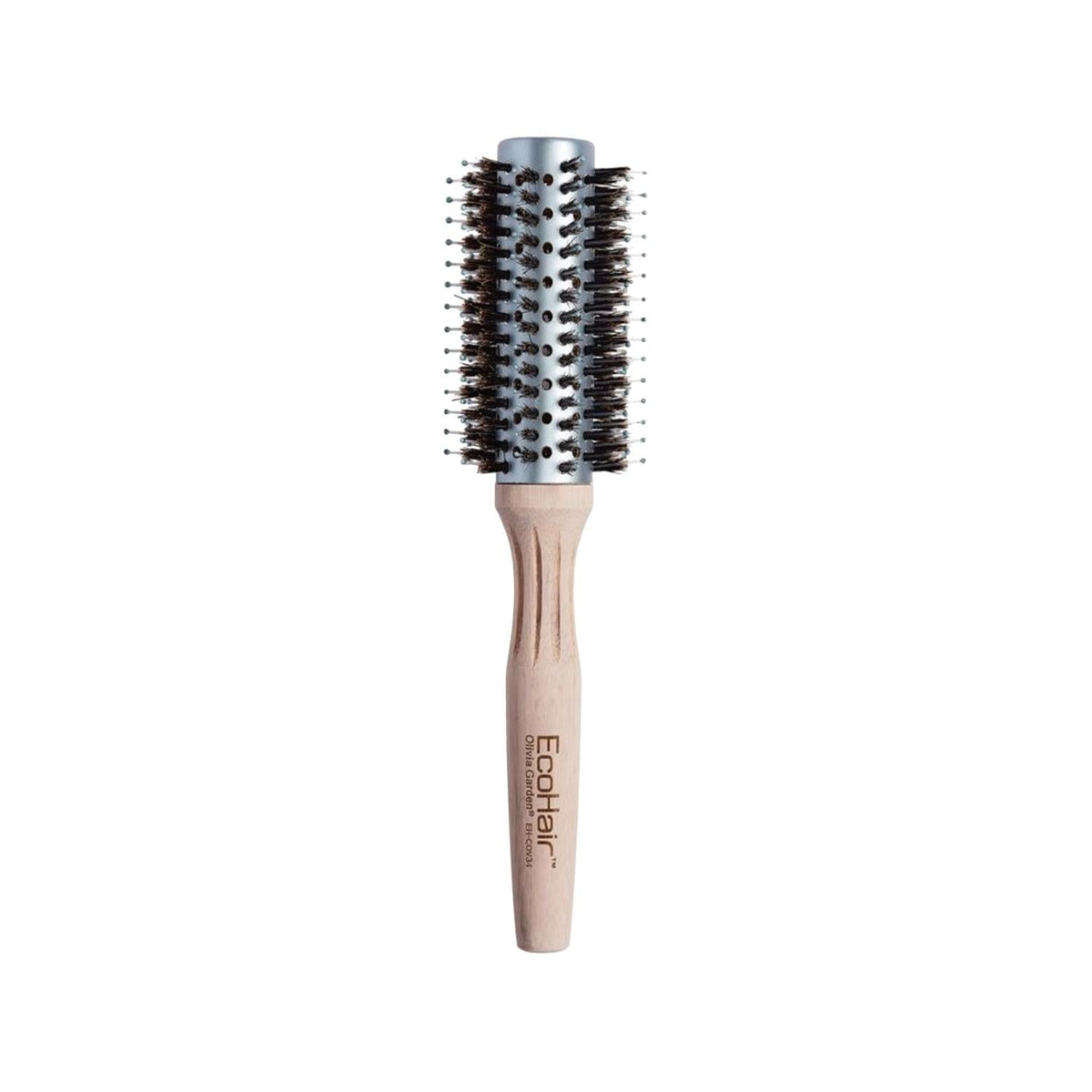 Olivia Garden Ecohair Combo Hair Brush 34mm - Eco-Friendly Hair Care Tool for Detangling and Styling