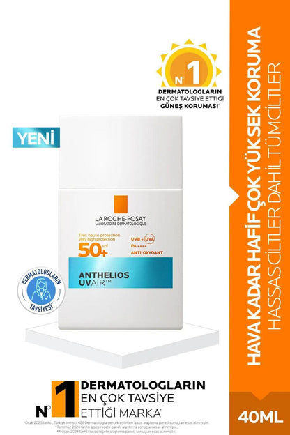 Protector solar facial La Roche-Posay Anthelios FPS50+: protección UVA/UVB para todo tipo de piel, antiedad, apto para piel sensible