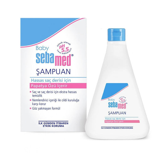 Shampooing bébé Sebamed 500 ml - Formule douce, hydratante et sans larmes pour nourrissons