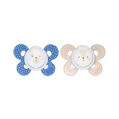 Chupete ortodóncico Chicco - Physio Forma, paquete de 2 unidades para bebés de 6 a 16 meses, diseño de silicona segura