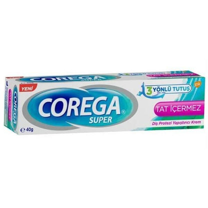 Crema adhesiva para prótesis dentales Corega - Sin sabor | 40g