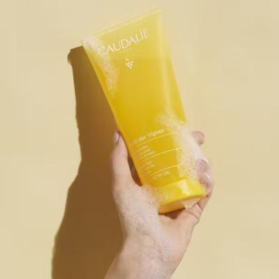 Gel Douche Caudalie Soleil Des Vignes - Végan, Sans Savon, Parfumé - Fleur d'Oranger, Jasmin & Noix de Coco - Nettoyage Doux, 6,76 fl oz