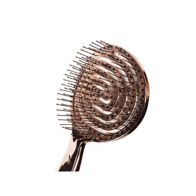 Brosse à cheveux Nascita 3D Flexi Kontrol - Brosse démêlante finition chrome pour cheveux bouclés
