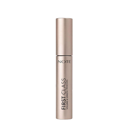 Máscara Note First Class: Volumen y longitud extremos - Máscara negra resistente a manchas y de larga duración para un realce espectacular de las pestañas