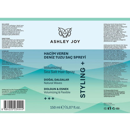 Spray de Sal Marina para Ondas y Textura Ashley Joy 150 ml
