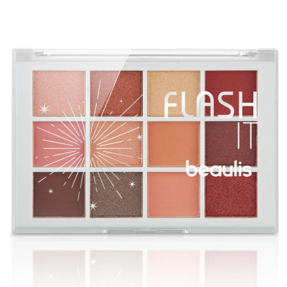 Paleta de sombras de ojos Beaulis Flash It - Tonos mate y brillantes para looks de maquillaje versátiles