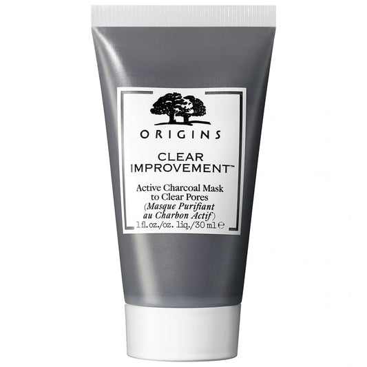 Origins Mini Clear Improvement Active Charcoal Mask: Deep Pore Cleansing, Detoxifying & Oil Control - For Blackheads & Acne Treatment