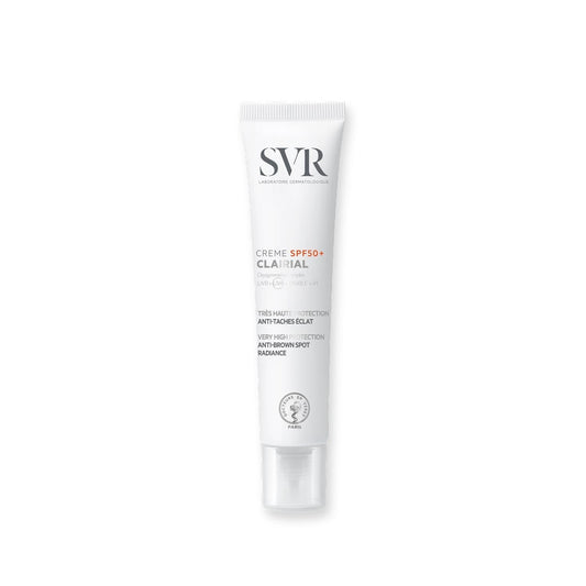 SVR Clarial Creme SPF50+ Sunscreen Cream for Sensitive Skin, Evens Skin Tone - 1.35 fl oz