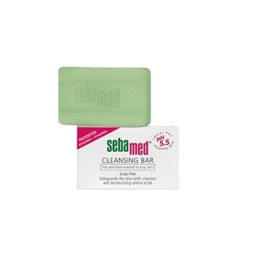 Sebamed Cleansing Bar 100gr - Gentle Soap-Free Cleansing for Sensitive Skin, pH 5.5 Skincare