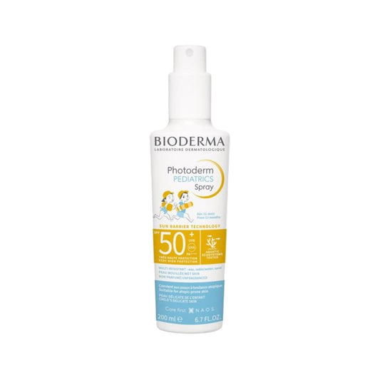 Bioderma Photoderm Pediatrics SPF 50+ Children's Sunscreen Spray - Kid-Friendly Sun Protection, Easy Application, 6.76 fl oz