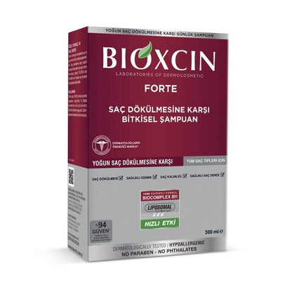 Champú Bioxcin Forte - Combate la caída del cabello | 300 ml