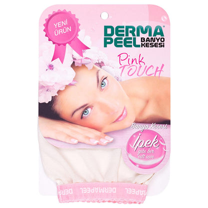 Gant de toilette Dermapeel Pink Touch pour peaux sensibles - Nettoyage doux et délicat, design unisexe