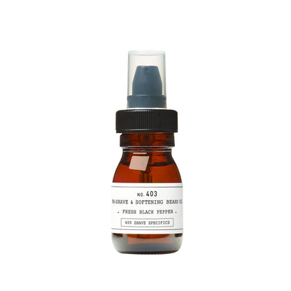 Aceite para barba Depot No. 403 Pre-Shave & Softening Black Pepper 30 ml