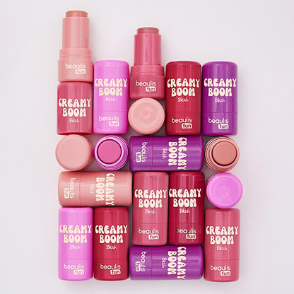 Beaulis Cream Blush - Stick de blush crémeux Fun pour des joues naturellement colorées et un maquillage facile