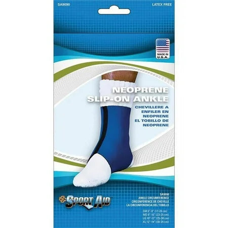 Sportaid Ankle Brace Neoprene Blue Medium 1 Ankle Supports Pasteur Pharmacy