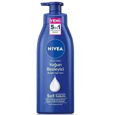 Loción corporal hidratante intensiva Nivea: hidratación profunda para piel seca y agrietada - 48 horas de humectación, fórmula sin parabenos y no grasa