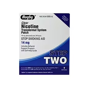Parche del sistema transdérmico de nicotina Rugby® – 14 mg