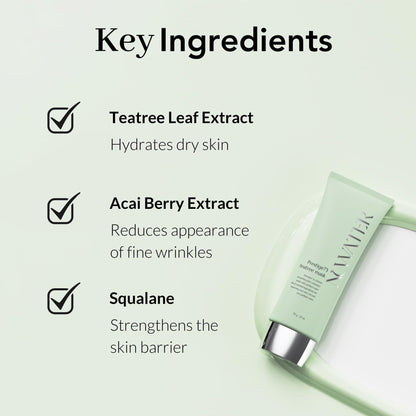 Tea Tree Wrapping Mask Skin Soothing care Acne prone Skin 2.4 Oz Teatree & 6 Tropical Fruit Extracts Calming Peel Off Mask Korean Skincare for Face