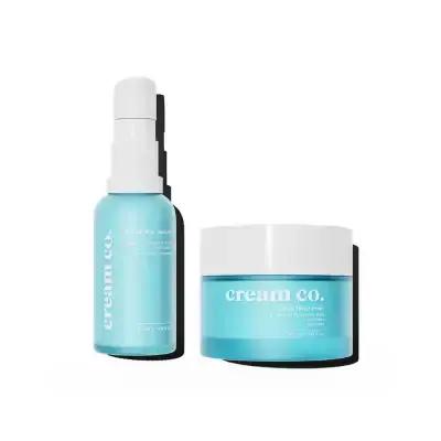 Duo Réparateur et Apaisant Cream Co. : Ensemble de soin réparateur et apaisant pour peaux sensibles | Crème hydratante Cloud et sérum lacté
