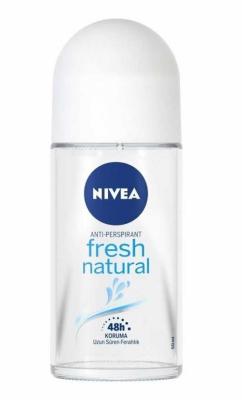Déodorant bille Nivea Fresh Natural pour femme - Protection longue durée contre les odeurs, hydratant et parfum frais (50 ml)