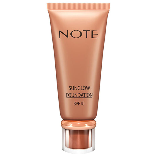 Note Sunglow Foundation: Radiant Bronzing Foundation with Vitamin E & SPF 15 - Paraben-Free, Non-Comedogenic for Healthy, Glowing Skin
