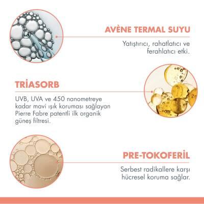 Avene Fluide SPF 50+ Sunscreen for Normal/Combination Skin - Lightweight, Non-Greasy, UVA/UVB/Blue Light Protection