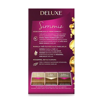Coloration Palette Deluxe 7-554 Caramel Doré : couleur riche, longue tenue et brillance - Coloration permanente à domicile