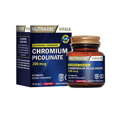 Nutraxin Picolinato de Cromo 200 mcg 90 Tabletas
