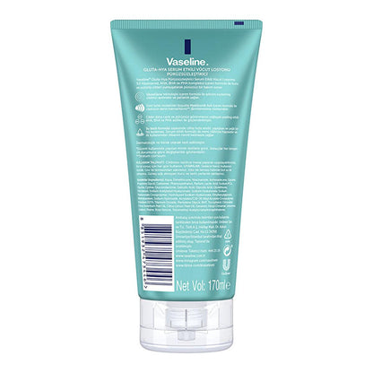 Lait corporel Vaseline Gluta-Hya Smooth : illumine, lisse et hydrate les peaux sèches | Niacinamide, AHA, BHA, PHA, Acide hyaluronique - Formule non grasse