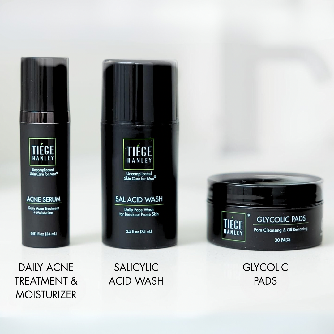 The TiegeClear® ACNE Essentials Routine for Men System Tiege Hanley