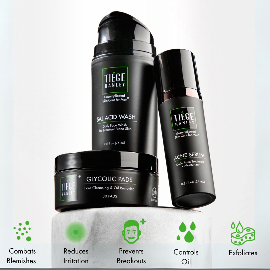 The TiegeClear® ACNE Essentials Routine for Men System Tiege Hanley