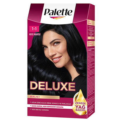 Coloration Palette Deluxe Bleu Nuit - Couleur bleue intense longue durée aux propriétés nourrissantes