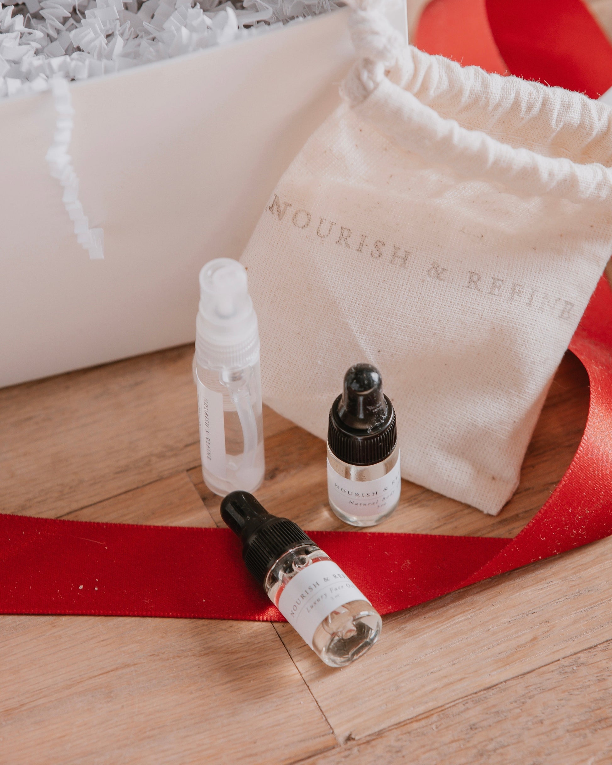 Nourish and Refine Mini Signature Skincare Set Travel Size Organic Skincare Nourish and Refine