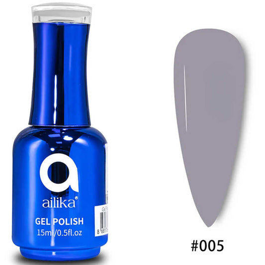 Ailika 005 Gel Nail Polish Deep Sapphire Blue Shimmer 15 ml