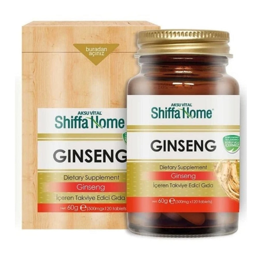 Aksu Vital Shiffa Home Ginseng 500mg Dietary Supplement 120 Tablets