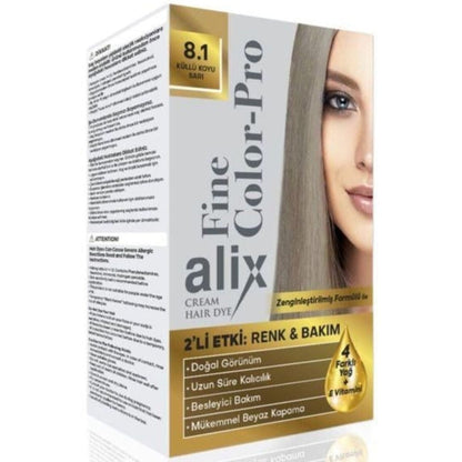 Kit Coloration Cheveux Alix 8.1 Blond Foncé Cendré Coloration Permanente