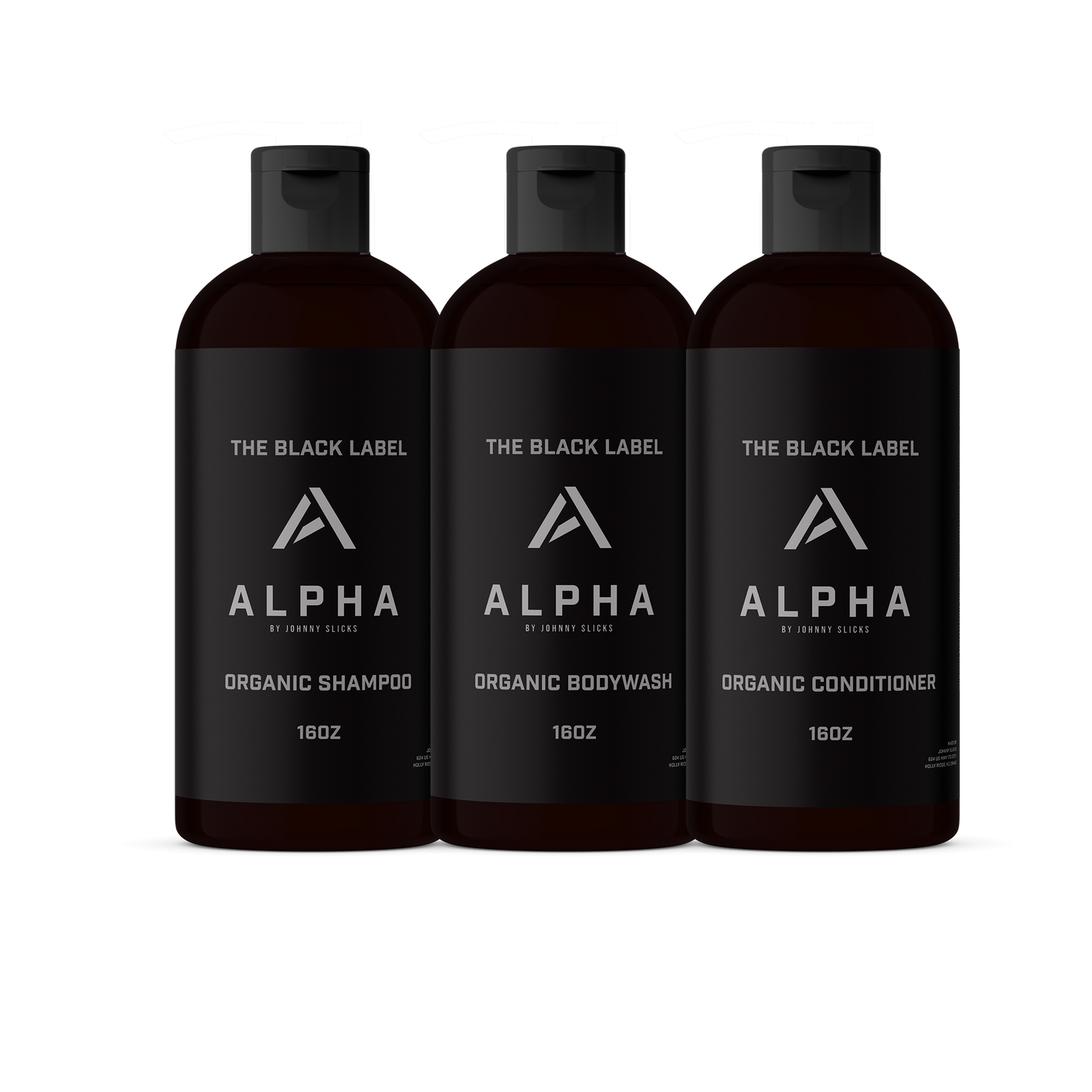Johnny Slicks Black Label Shower Set Johnny Slicks Alpha Liquid