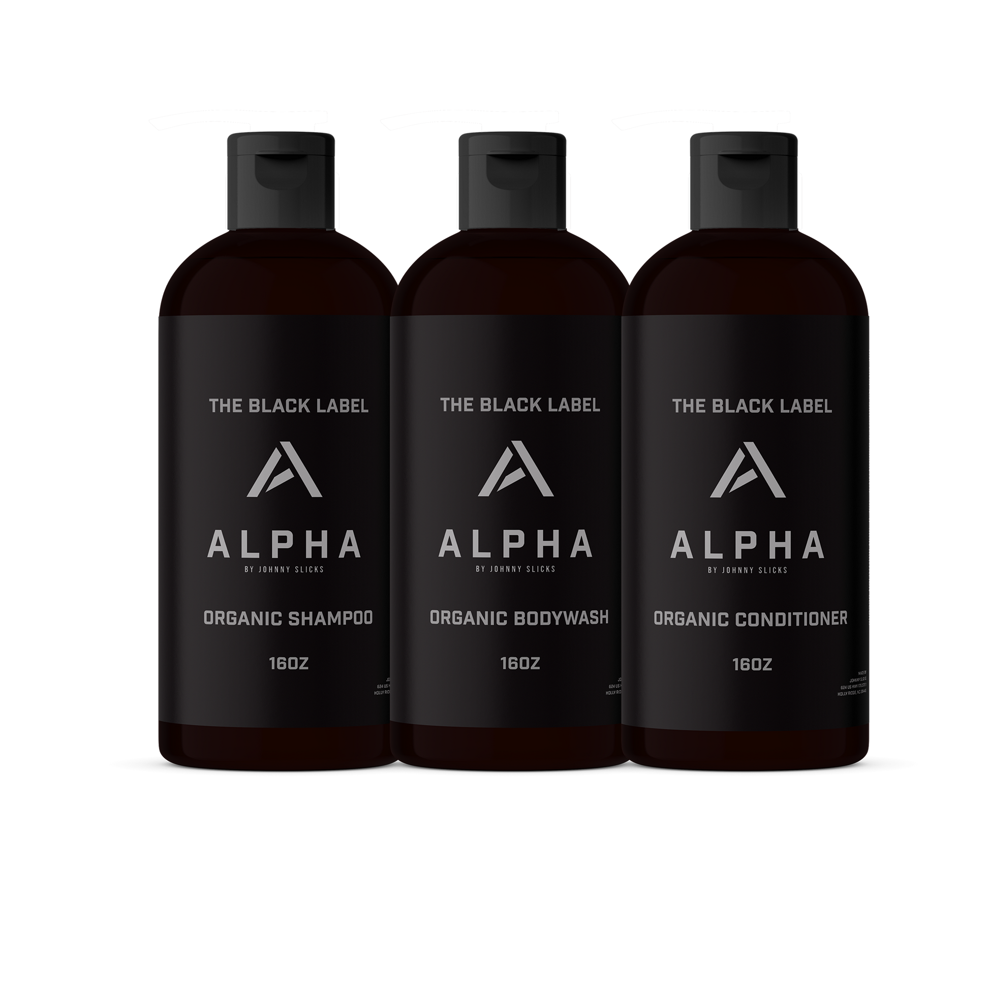 Johnny Slicks Black Label Shower Set Johnny Slicks Alpha Liquid