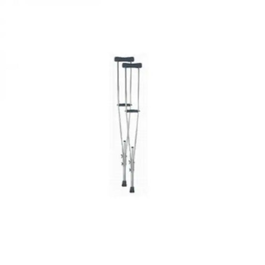 Béquilles réglables en aluminium avec embouts antidérapants, la paire