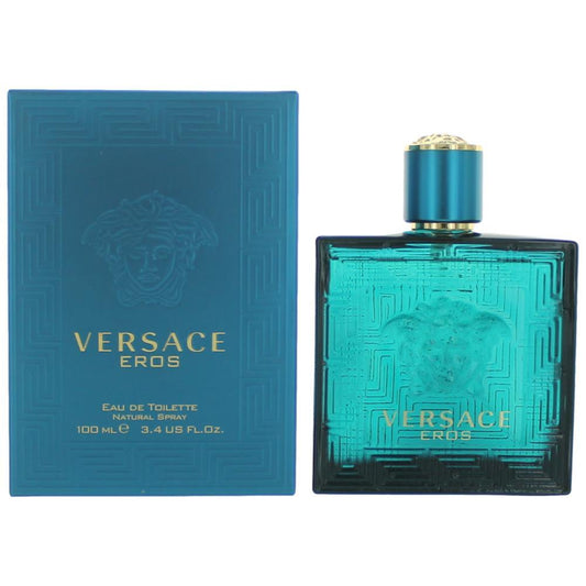 Eros de Versace, Eau De Toilette en spray para hombre, 3.4 oz