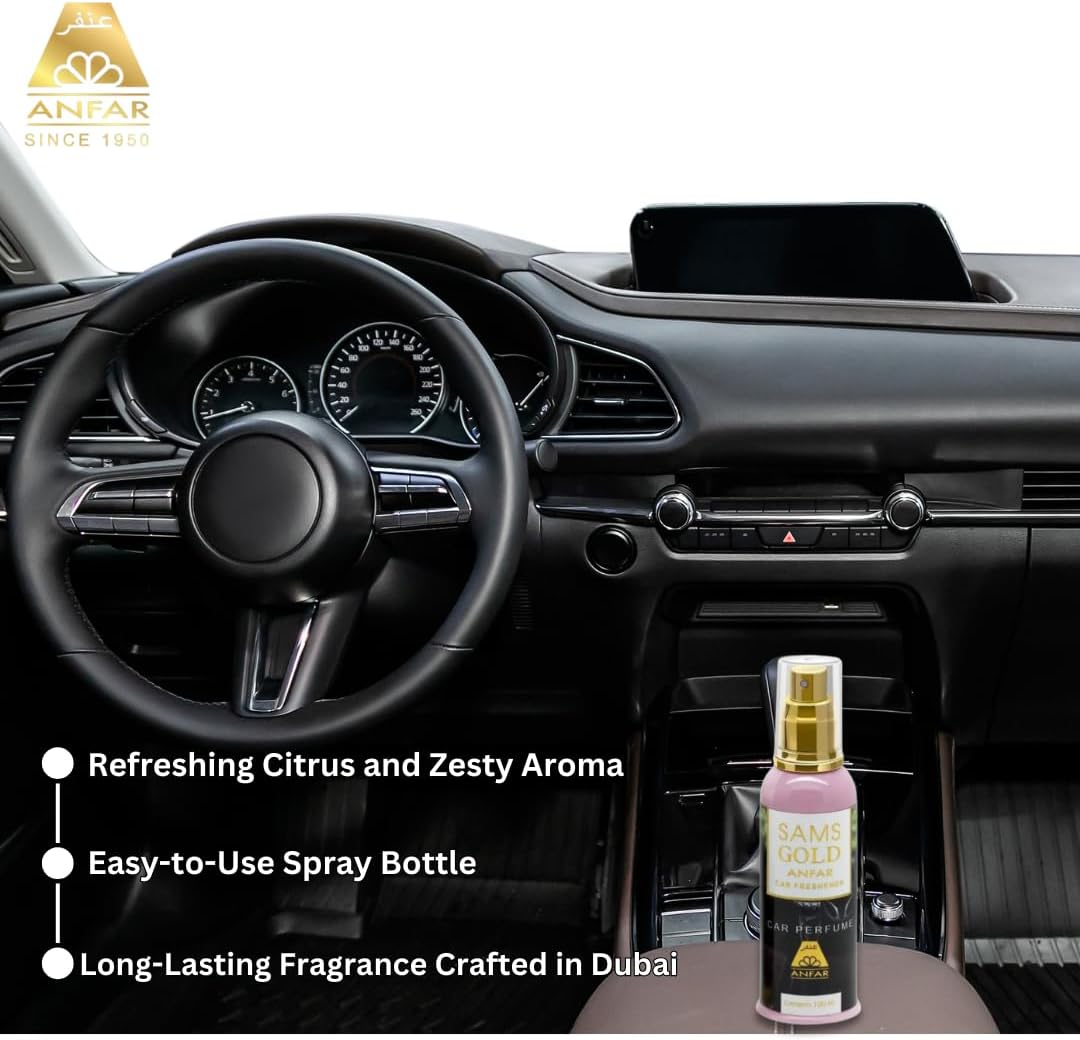 Anfar Sams Silver Premium Car Perfume 100ml Eau De Parfum