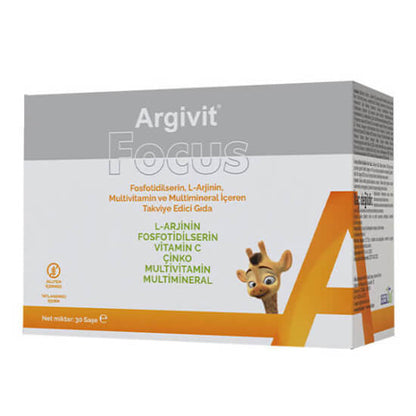 Complément alimentaire Argivit Focus pour la concentration et la mémoire, 30 sachets