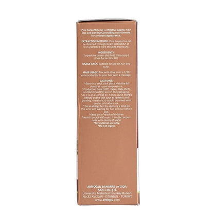 Huile de térébenthine de pin Arifoğlu, 100 % pure, soin des cheveux et de la peau, 50 ml