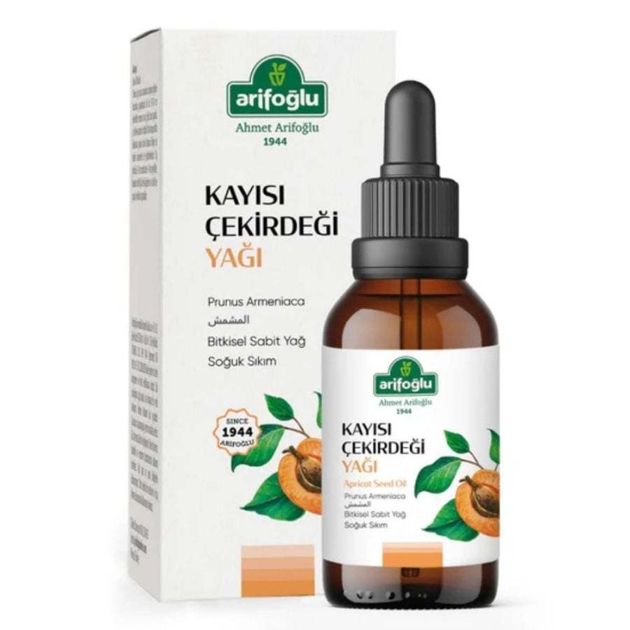 Huile de noyau d'abricot pure et naturelle pour la peau Arifoglu 50 ml