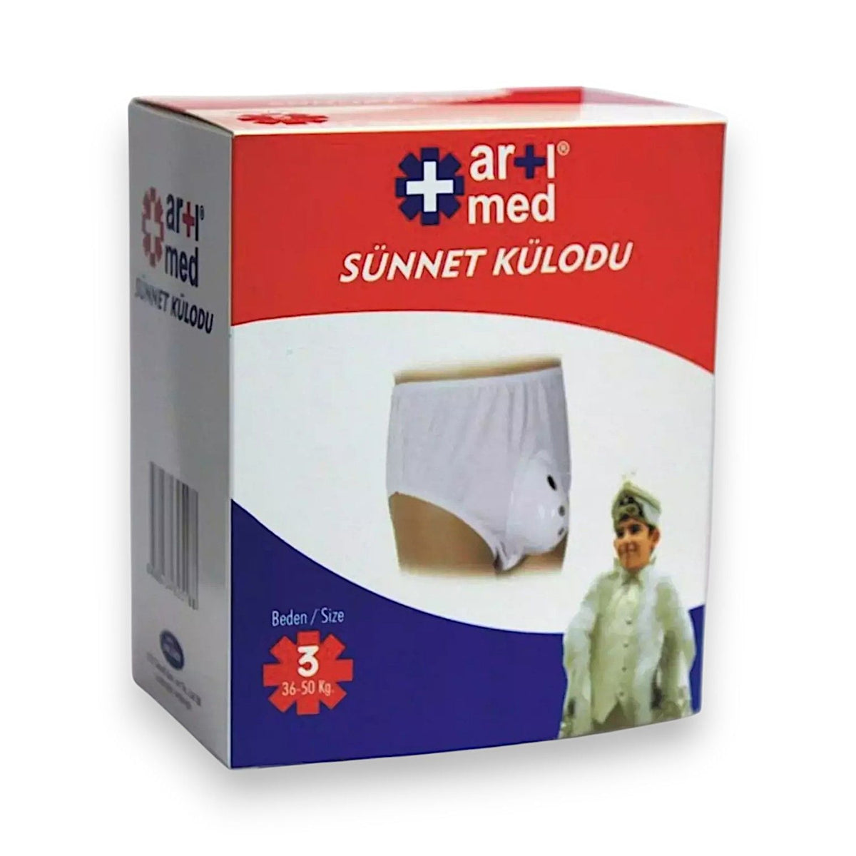 Sous-vêtements de protection pour circoncision Artimed, taille 3, 21-36 kg