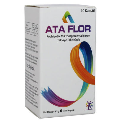 Ata Flor Probiotic Supplement for Adults 10 Capsules