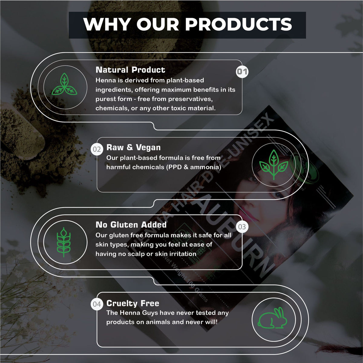 Auburn Henna Hair Dye